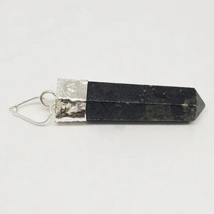 Nuummite Cap Pencil Pendant