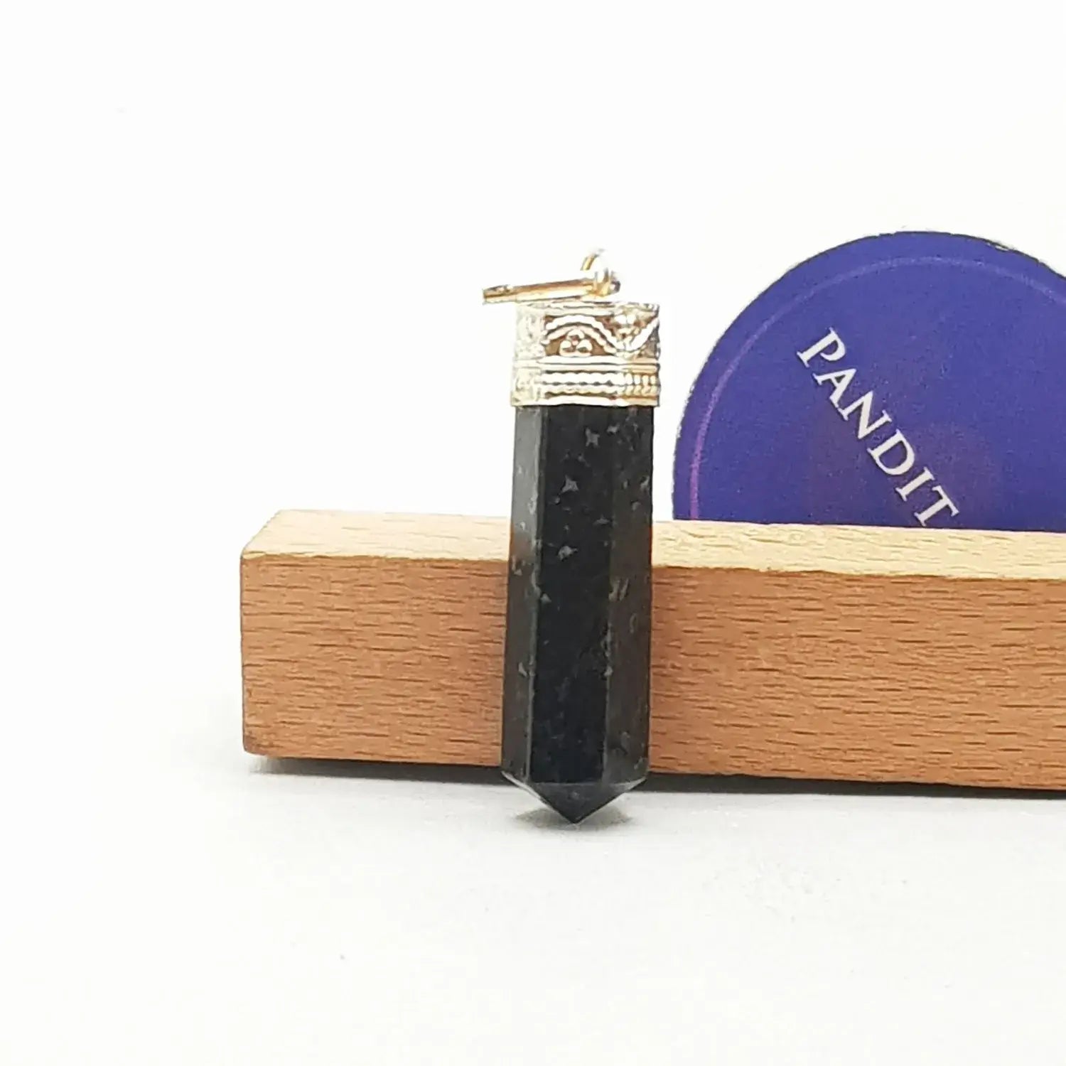 Nuummite Cap Pencil Pendant