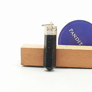 Nuummite Cap Pencil Pendant