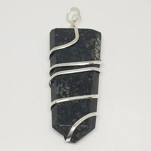 Nuummite Spiral Pencil Pendant