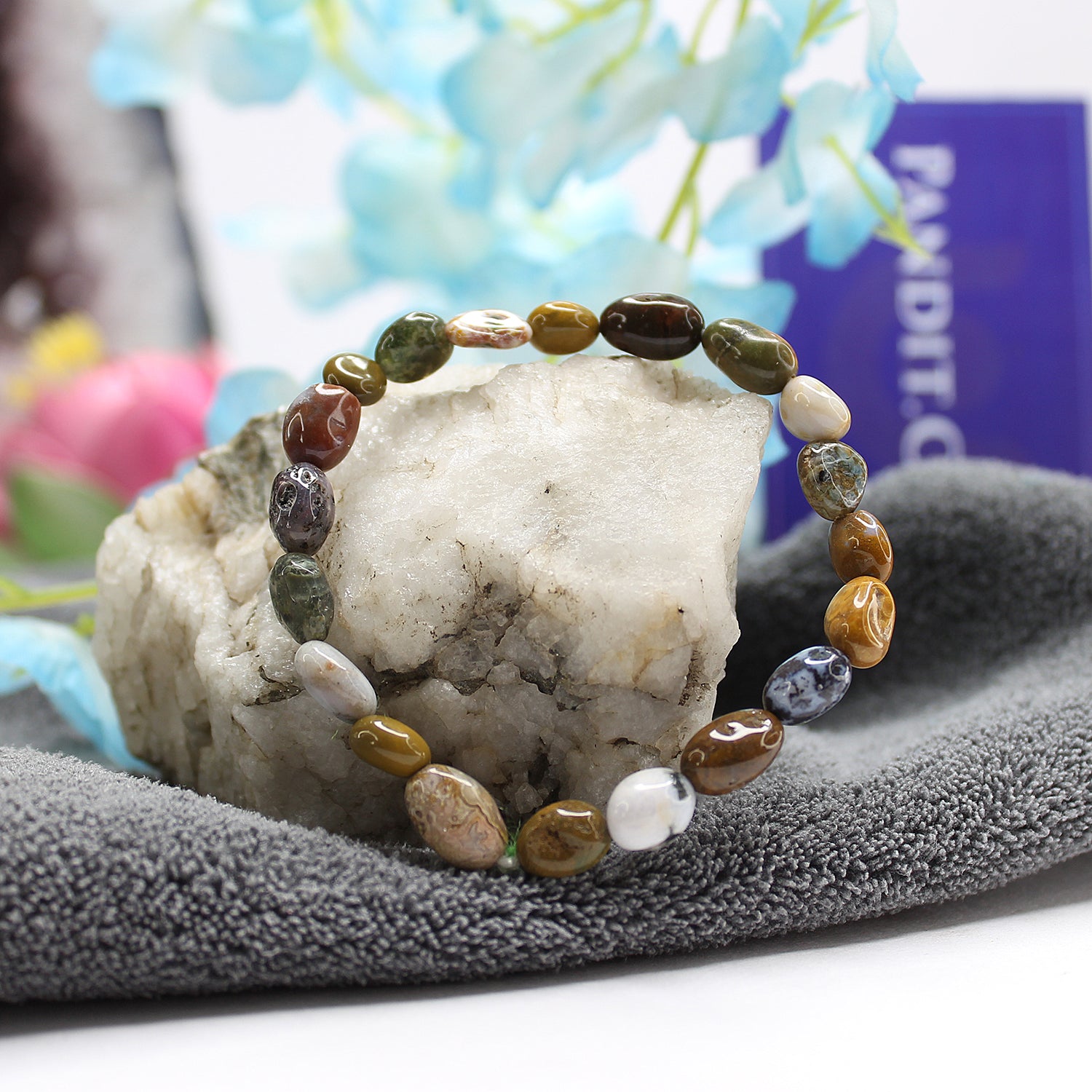 Ocean Jasper Tumble Bracelet
