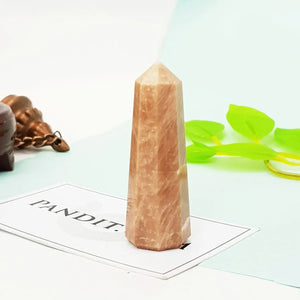 Peach Moonstone Pencil Tower Point