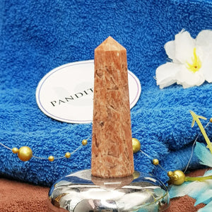 Peach Moonstone Pencil Tower Point