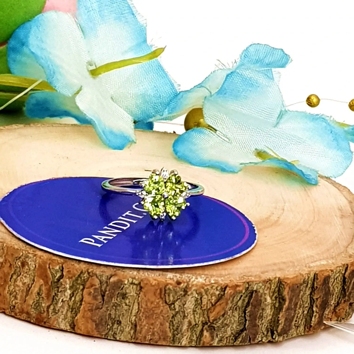 Peridot Adjustable Ring