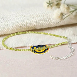 Peridot Anklet — main anklet view showing stones and chain