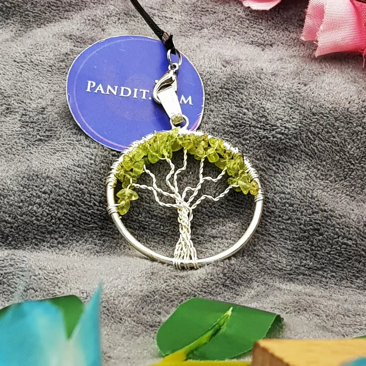 Peridot Tree Of Life Pendant