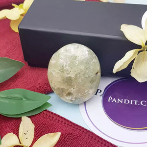 Prehnite Healing Crystal Palm Stone