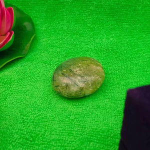 Prehnite Healing Crystal Palm Stone