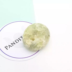 Prehnite Healing Crystal Palm Stone