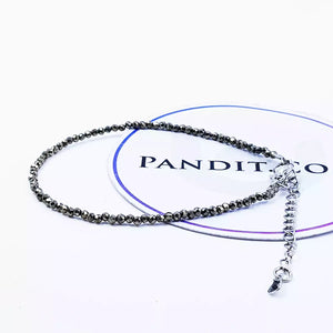 Pyrite Adjustable Diamond Cut Bracelet