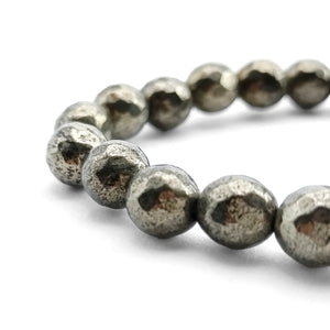 Pyrite Diamond Cut Bracelet