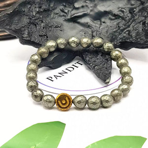 Pyrite Diamond Cut Bracelet