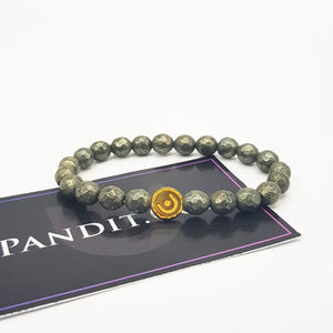 Pyrite Diamond Cut Bracelet