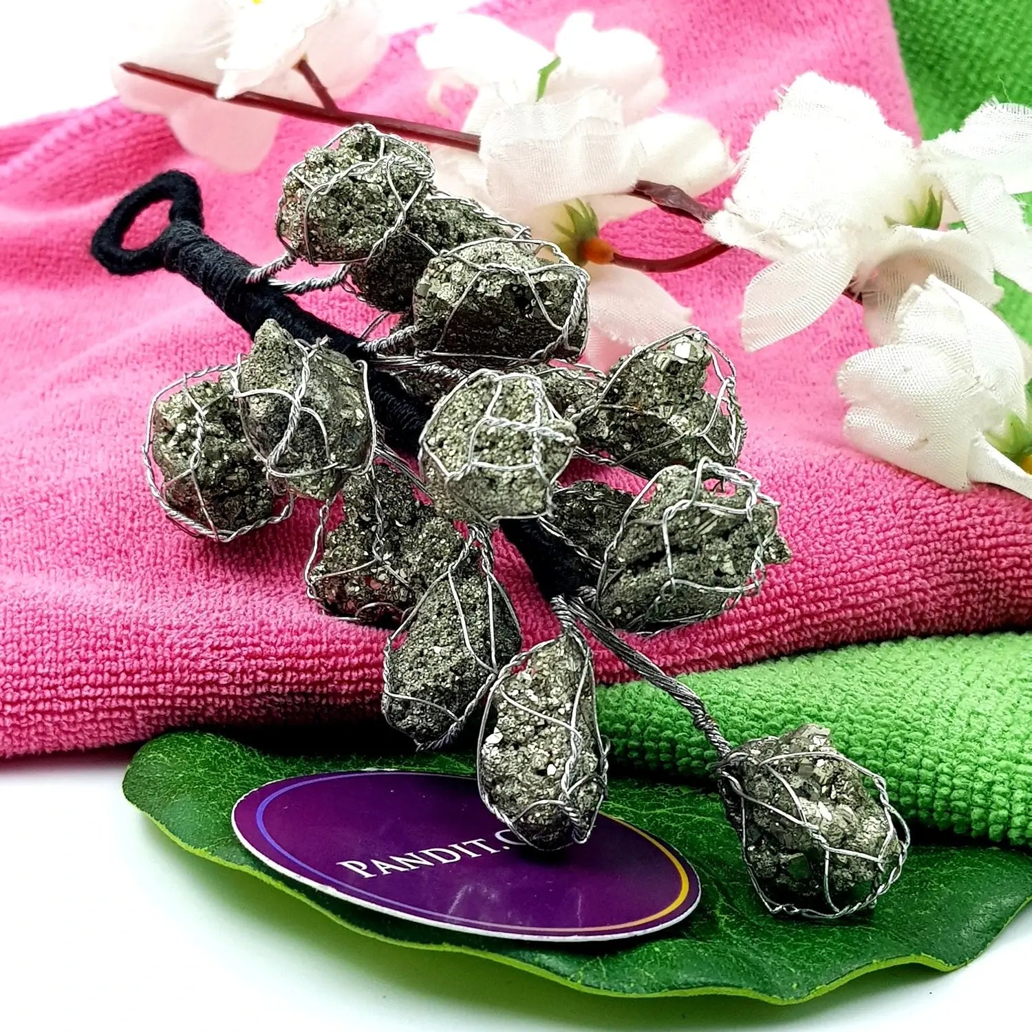 Pyrite Wall Hanging Raw Stones