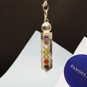 Rainbow Moonstone 7 Chakra Pendant