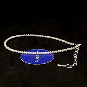 Rainbow Moonstone Anklet — close-up of gemstone beads detail