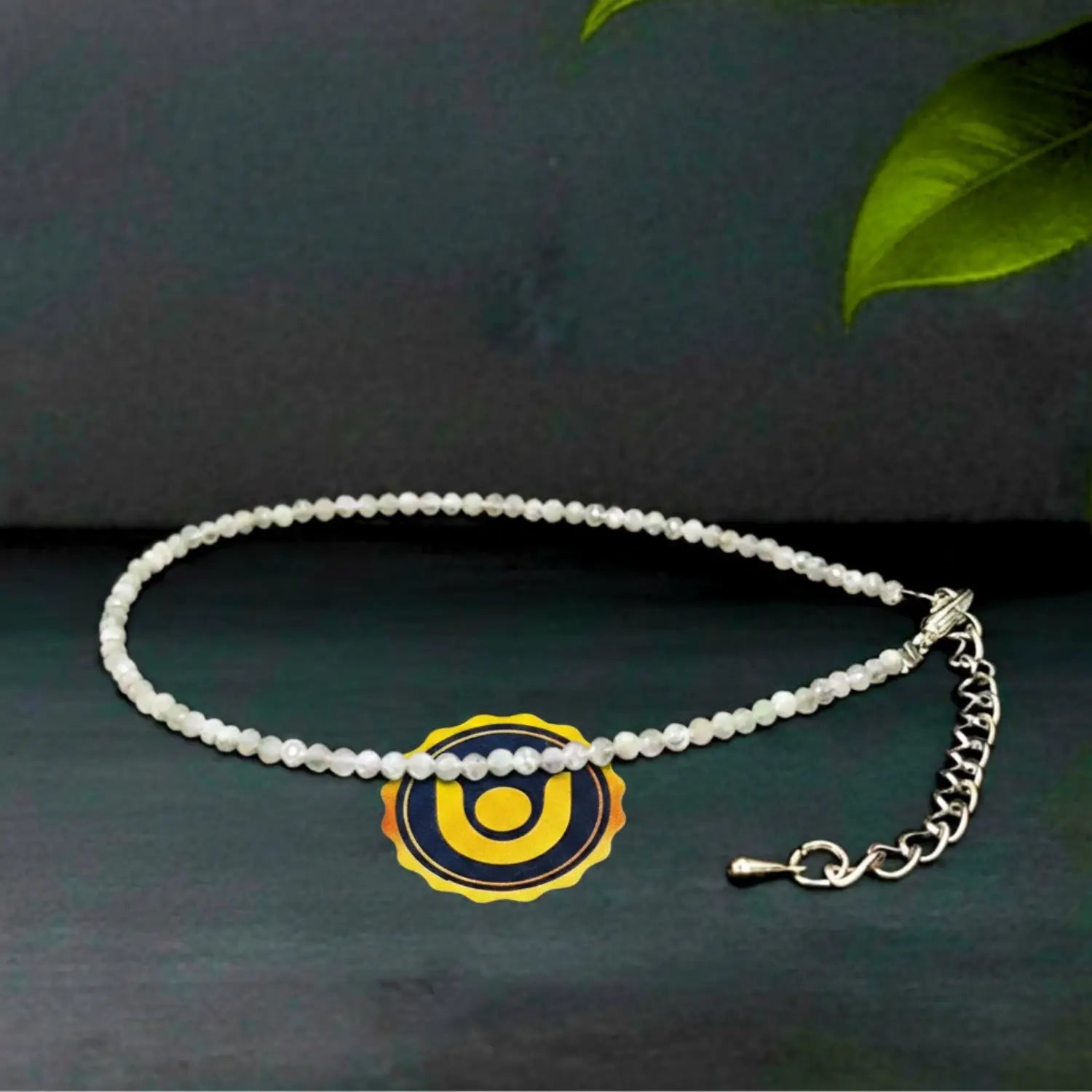 Rainbow Moonstone Anklet