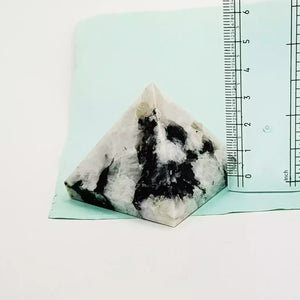 Rainbow Moonstone Crystal Pyramid