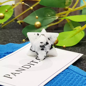 Rainbow Moonstone Merkaba Star