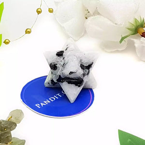 Rainbow Moonstone Merkaba Star