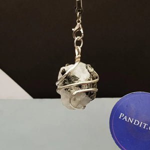 Rainbow Moonstone Spiral Pendant