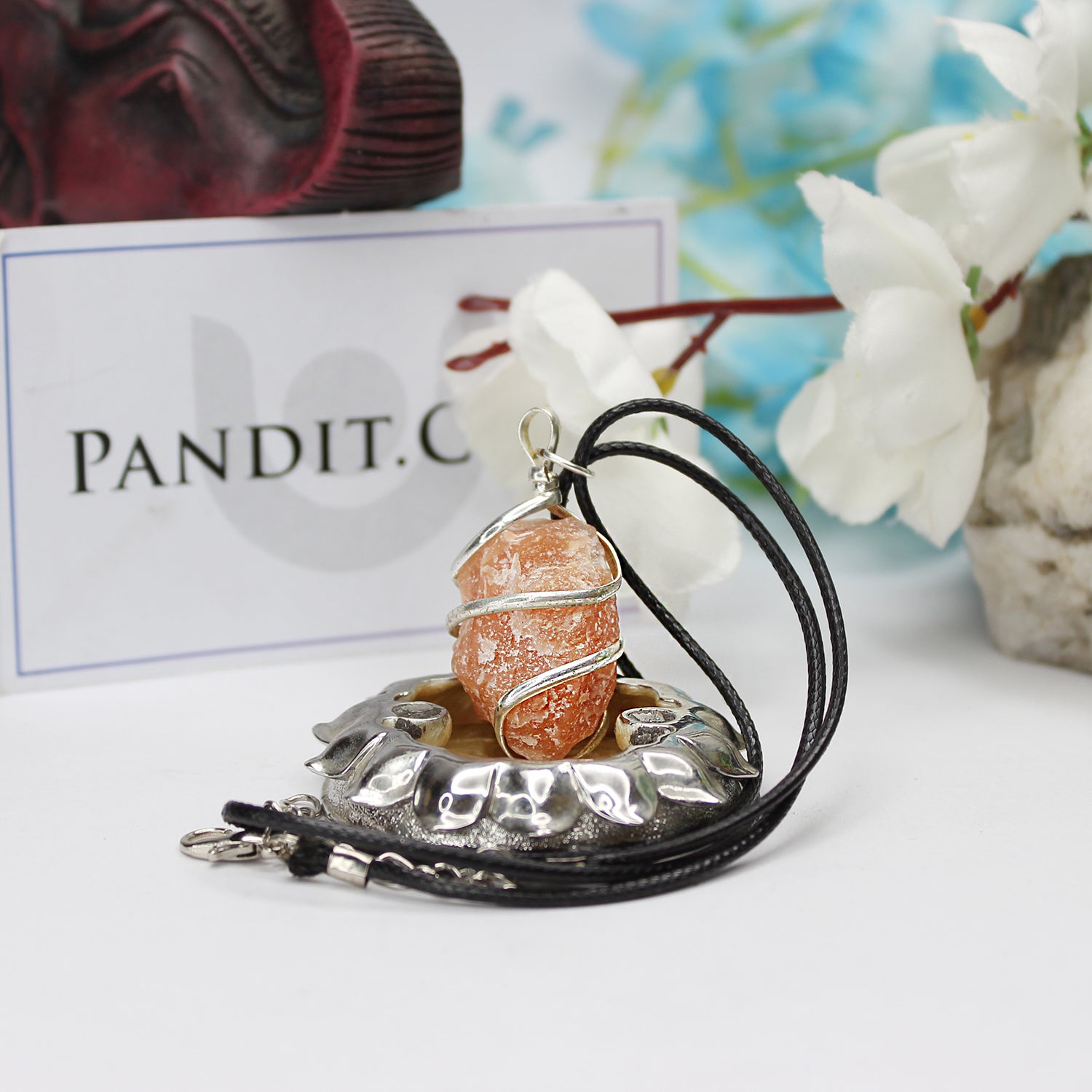 Red Aventurine Spiral Pendant