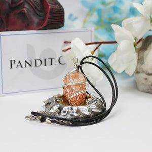 Red Aventurine Spiral Pendant