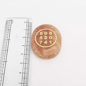 Red Aventurine Zibu Symbol Coin