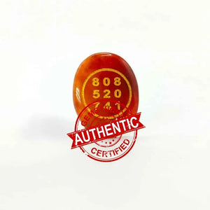 Red Aventurine Zibu Symbol Coin