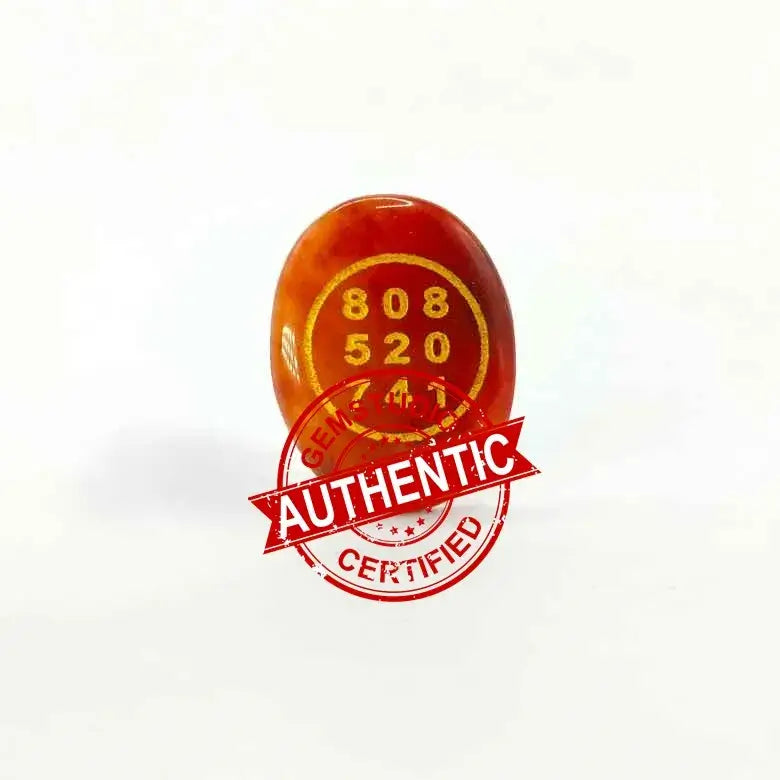Red Aventurine Zibu Symbol Coin