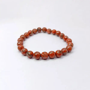 Red Jasper Diamond Cut Bracelet