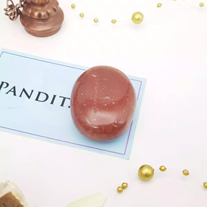 Red Jasper Healing Crystal Palm Stone