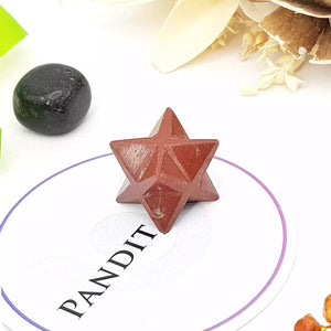 Red Jasper Merkaba Star