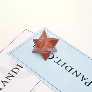 Red Jasper Merkaba Star