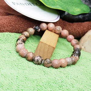 Rhodonite Crystal Bracelet