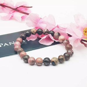 Rhodonite Crystal Bracelet