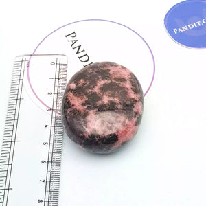 Rhodonite Healing Crystal Palm Stone