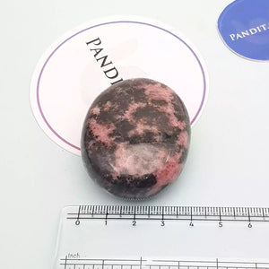 Rhodonite Healing Crystal Palm Stone