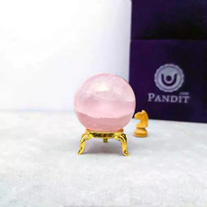 Rose Quartz Crystal Ball
