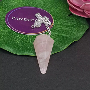 Rose Quartz Dowsing Pendulum