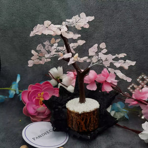 Rose Quartz Gemstone Tree