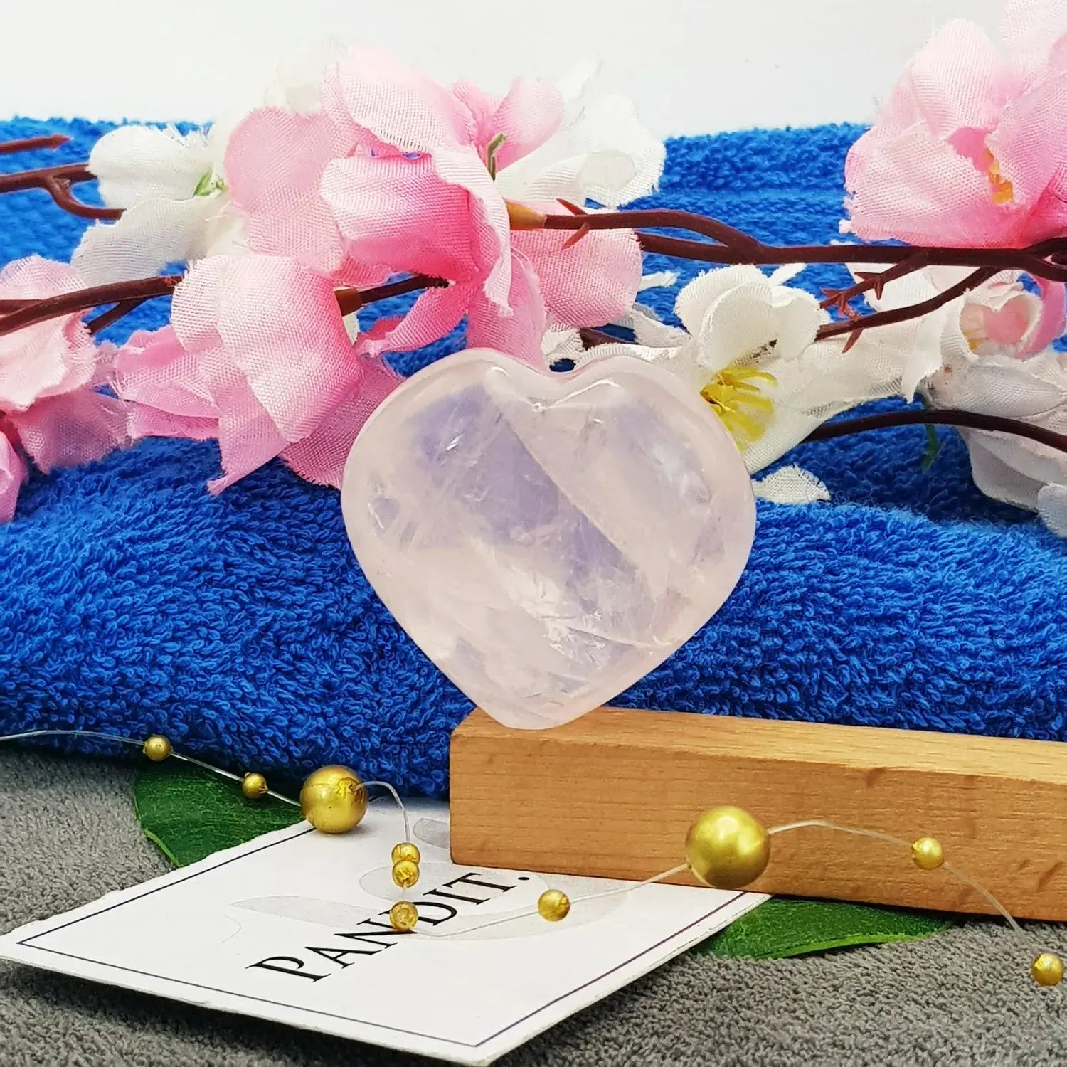 Rose Quartz Healing Crystal Heart Stone