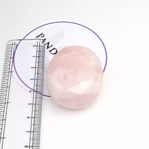 Rose Quartz Healing Crystal Palm Stone