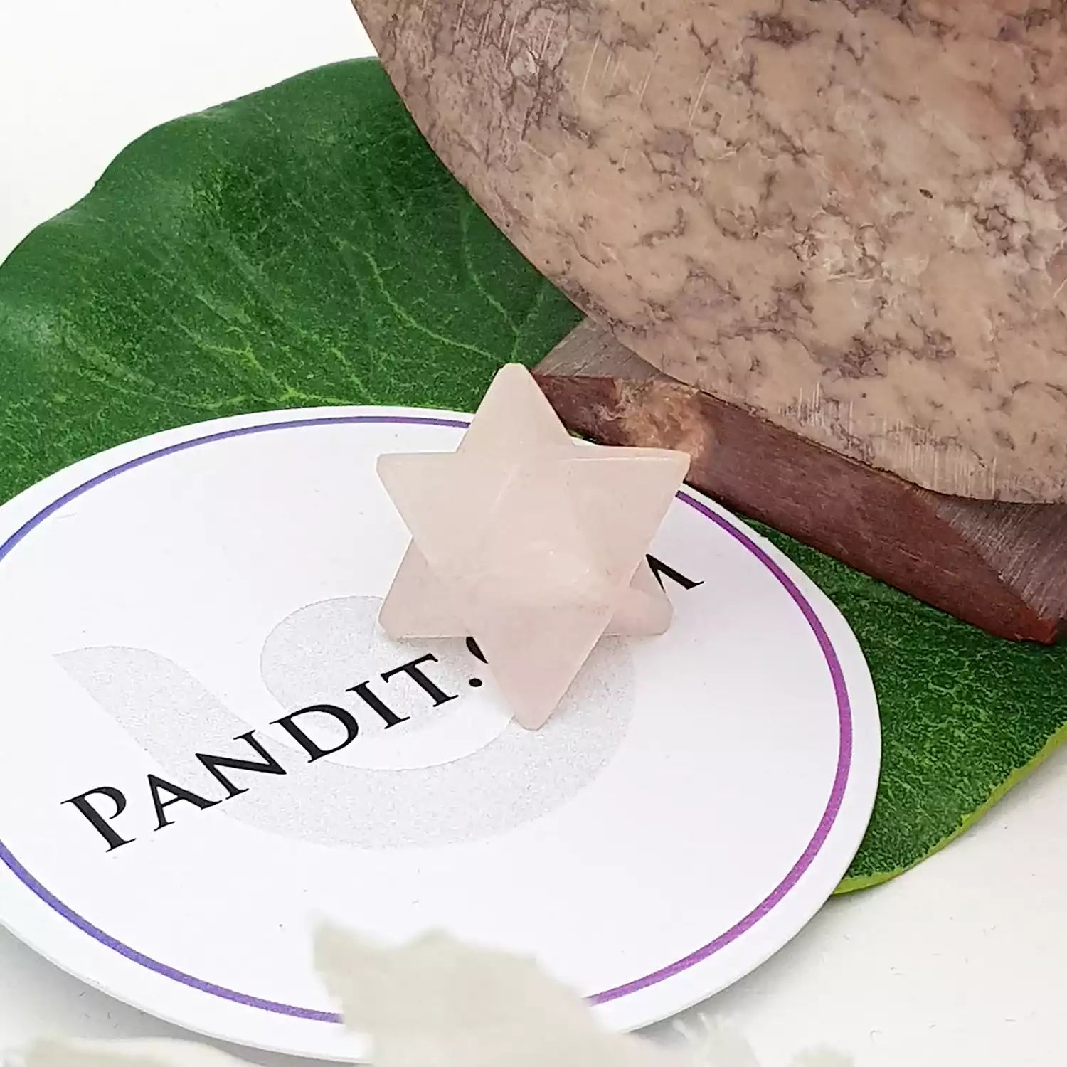 Rose Quartz Merkaba Star