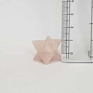 Rose Quartz Merkaba Star