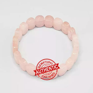 Rose Quartz Oval Faceted Bracelet