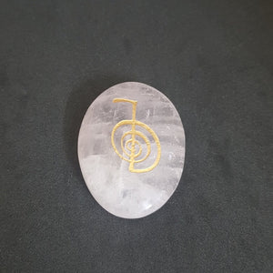 Rose Quartz Reiki Symbol Healing Stones Set