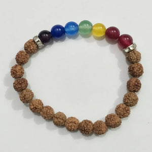 Rudraksha 7 Chakra Bracelet