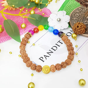 Rudraksha 7 Chakra Bracelet