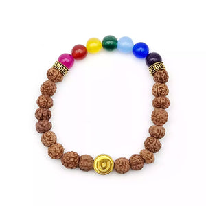 Rudraksha 7 Chakra Bracelet